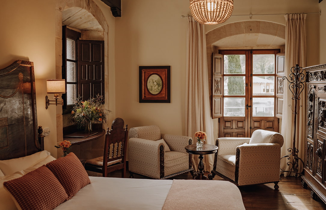 Una de las bonitas habitaciones de nuestro Hotel Boutique en Cantabria