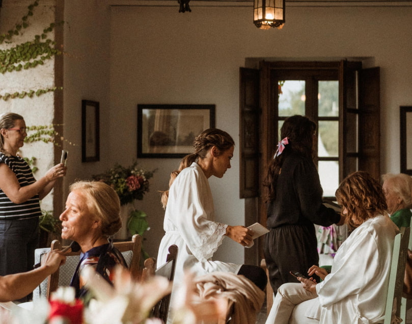 Momentos previos a una boda en nuestra finca para bodas